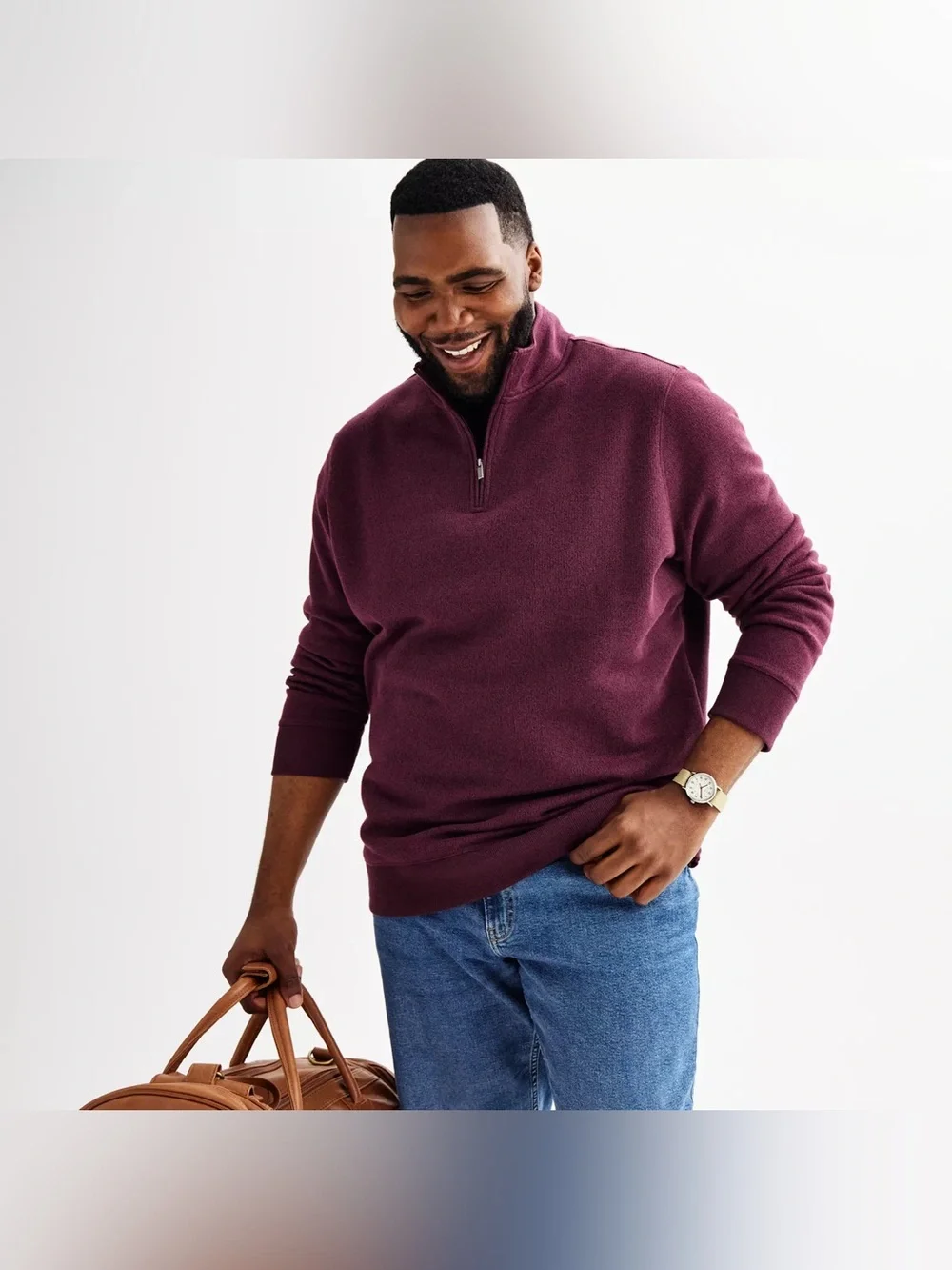 Big & Tall 4XB Sonoma Goods for Life Sweater Fleece Quarter Zip Pullover, Men's